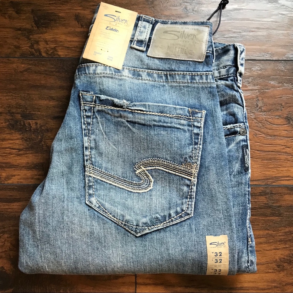 Men’s silver jeans